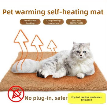 Katės sutirštintas atjungtas savaime šildantis naminių gyvūnėlių savaime šildantis kilimėlis katės lizdui šildyti pastovi temperatūra automatinė izoliacija žiemai