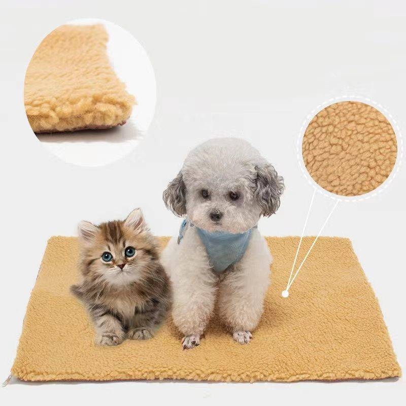 Katės sutirštintas atjungtas savaime šildantis naminių gyvūnėlių savaime šildantis kilimėlis katės lizdui šildyti pastovi temperatūra automatinė izoliacija žiemai