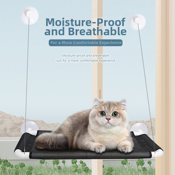 Διασυνοριακή δημοφιλής υπερυψωμένη αιώρα γάτας με βεντούζες, αφαιρούμενο και πλενόμενο κρεβάτι γάτας, κρεμαστή αναπνεύσιμη φωλιά κατοικίδιου, φωλιά γάτας, είδη κατοικίδιων