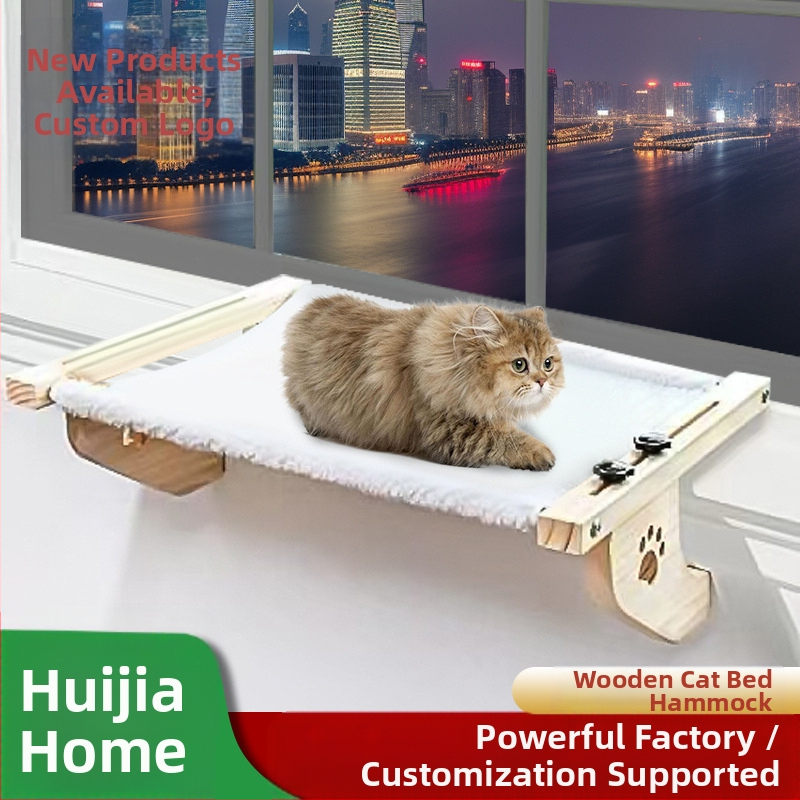 Хамак за котки, странично легло за котки, висящо котешко гнездо, висящо легло, перваз на прозореца, хамак за котки, стойка за прозорец, домашен любимец, слънце за котки