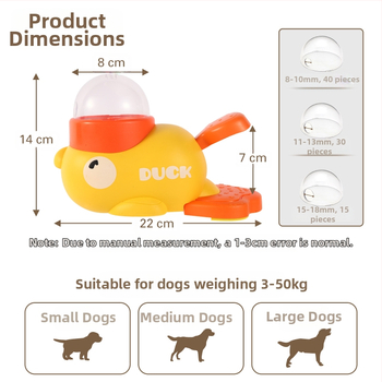 Piiriülesed uued kollase pardi lemmikloomalekke toidud. Vajutage ja pöörake koera söömist. Enesetervitus, et leevendada igavust ilma pistikut sisse lülitamata. Koera treenimise artefakt.