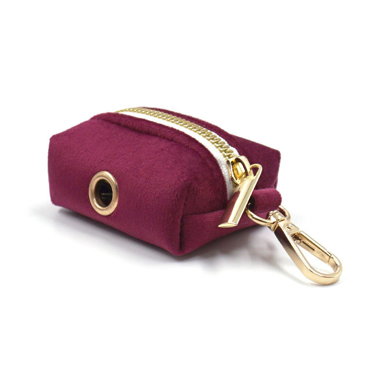 Piiriülene kuum müük kuuma veini punasest sametist lemmiklooma kaelarihm koera köiest koeravest ülikond jalutama koera prügikott