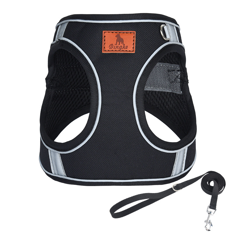 Novi prsluk za kućne ljubimce s remenom za vuču za pse, reflektirajući remen za pse, prozračni i udobni remen za vuču za mačke