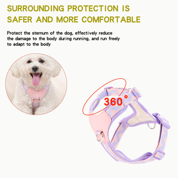 Plahvatuskindel koera veojõuköis, kaelarihmavastane lemmiklooma rinnarihm, väikese koera vestirihm, koera jalutusköis, koerakett