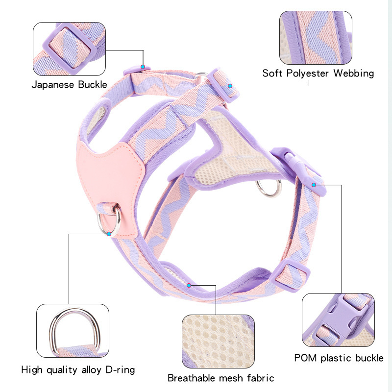 Plahvatuskindel koera veojõuköis, kaelarihmavastane lemmiklooma rinnarihm, väikese koera vestirihm, koera jalutusköis, koerakett