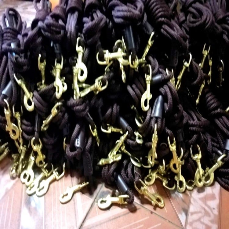 Σχοινί εκπαίδευσης σκύλων με χάλκινο γάντζο, σχοινί παρακολούθησης, σχοινί έλξης, σχοινί εκπαίδευσης βόλτας σκύλων 3 μέτρα, σχοινί έρευνας και διάσωσης 5 μέτρα, σχοινί 20 μέτρων