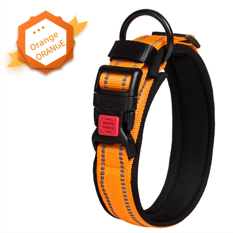 Трансграничен нашийник за домашни любимци за средни и големи кучета, удобен дишащ нашийник за кучета, предпазващ от счупване и сцепление