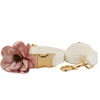 Νέο λευκό δαντελένιο γιλέκο για κατοικίδια, κολάρο σκύλου, γάμος σκύλου, διασυνοριακό, αποκλειστικό κολάρο σκύλου, σχοινί σκύλου, ένα κομμάτι με γράμματα μαλλιών