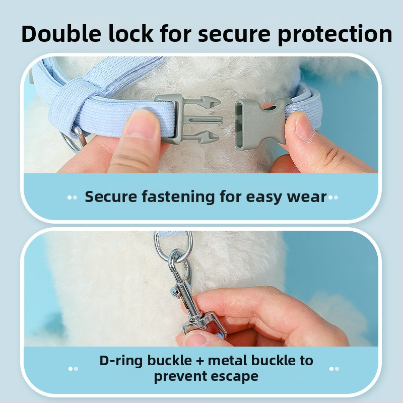 Нова жилетка за кучета с цветно въже за сцепление, стил мечка, кученце, каишка за гърди за домашни любимци ... едро на едро