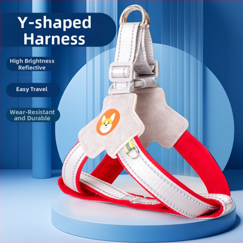 Γιλέκο με σχοινί έλξης για σκύλους, ιμάντας στήθους για κατοικίδια, σχοινί περπατήματος για σκύλους, Chai για σκύλους, Corgi, αντανακλαστικό, αντιεκρηκτικό, σχοινί περπατήματος για σκύλους, πλάτη