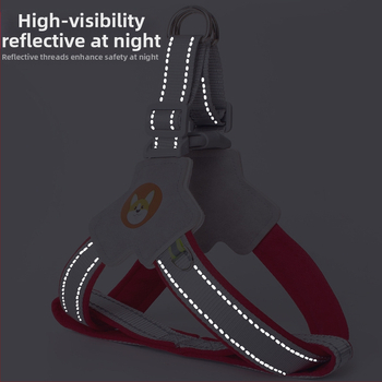 Γιλέκο με σχοινί έλξης για σκύλους, ιμάντας στήθους για κατοικίδια, σχοινί περπατήματος για σκύλους, Chai για σκύλους, Corgi, αντανακλαστικό, αντιεκρηκτικό, σχοινί περπατήματος για σκύλους, πλάτη