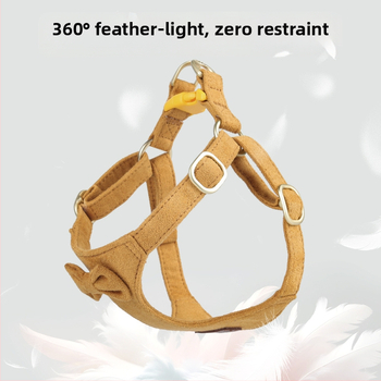 Κολάρο στήθους σκύλου με ελαφρύ ιμάντα στήθους 360°, φιλικό προς το δέρμα του σκύλου, από ίνες ελαφιού για κουτάβια