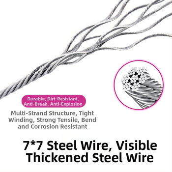 Σχοινί έλξης για σκύλους Ενσωματωμένο σχοινί P Αντιεκρηκτική αλυσίδα Chong P Σχοινί βόλτας Shoushou για σκύλους Γενικό σχοινί για μικρούς, μεσαίους και μεγάλους σκύλους