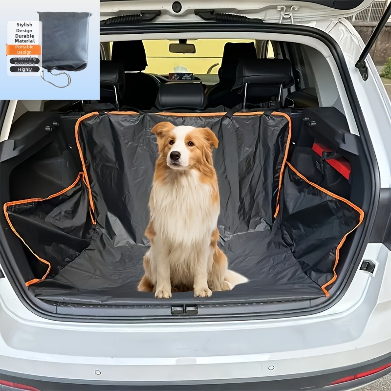 Постелка за домашни любимци Amazon Temu, Постелка за външна кола, Възглавница за седалка за куче за SUV, Постелка за куче за кола, Защитна постелка за багажник на кола