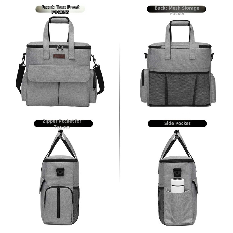 Suure mahutavusega lemmikloomatoidu kott, multifunktsionaalne kott, koeratoidu mänguasjad ja muu hoiukottide komplekt õues telkimiseks