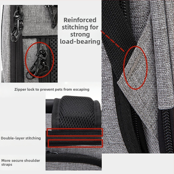 Σακίδιο πλάτης για κατοικίδιο, φορητή τσάντα για γάτες, τσάντα για σκύλους, καλοκαιρινή, αναπνεύσιμη, μεγάλης χωρητικότητας, επεκτεινόμενη τσάντα για κατοικίδια