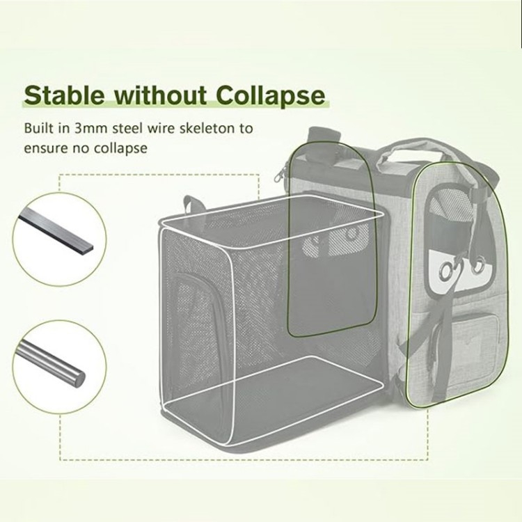 Piiriülene lemmikloomakoti seljakott kassikott kaasaskantav hingav väljaminev kokkupandav pikendatud koera seljakott suure mahutavusega tehas