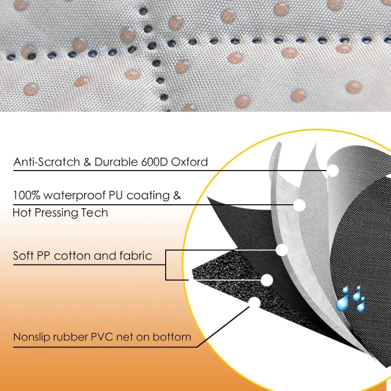 Amazon Car Pet Mat Navlaka za autosjedalicu Stražnji pola paketa Vodootporna prostirka za pse za kućne ljubimce Protiprljava prostirka za kućne ljubimce