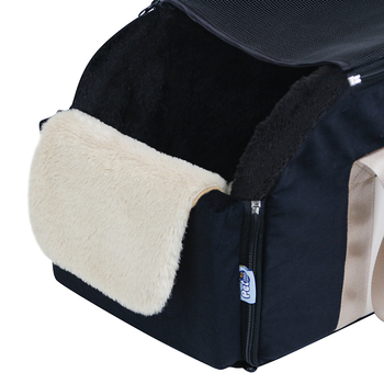 Autokenneli keskjuhtimisega lemmikloomakenneli kott Hollandi sametist koerakennel, täielikult eemaldatav ja pestav väikeste koerte koerakennel, autokennel, kasside koerakennel