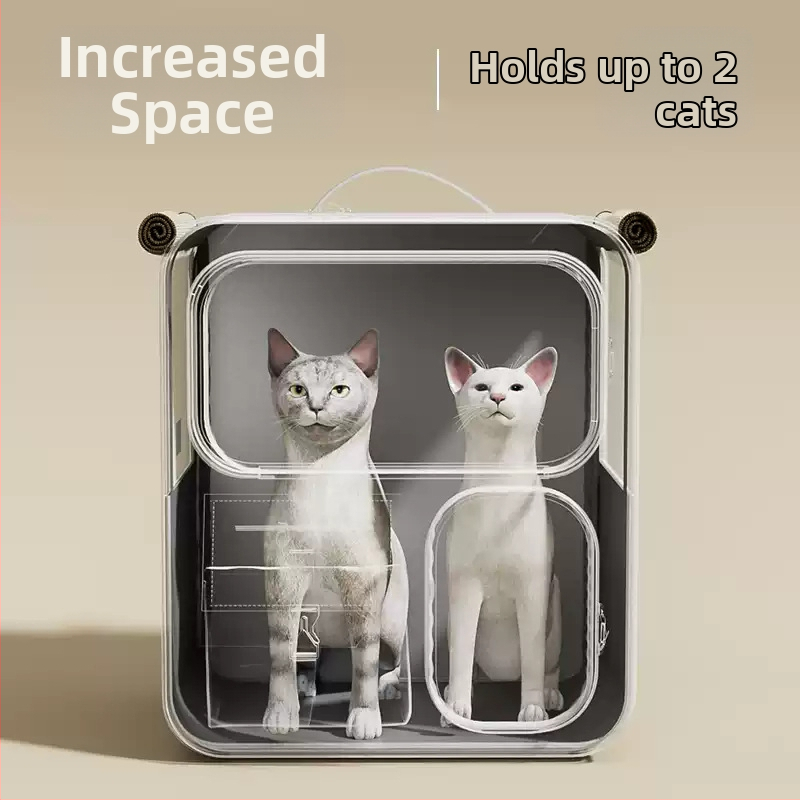 Чанта за котки, преносима раница за котки, раница за домашни любимци, ученическа чанта за пътуване, дишаща дръжка, куче с голям капацитет