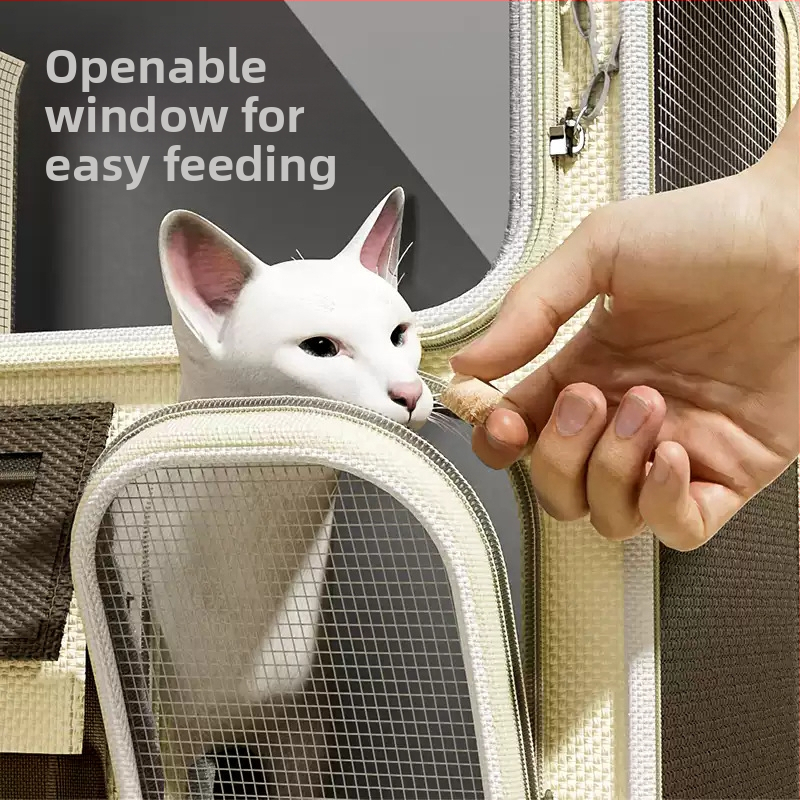 Чанта за котки, преносима раница за котки, раница за домашни любимци, ученическа чанта за пътуване, дишаща дръжка, куче с голям капацитет