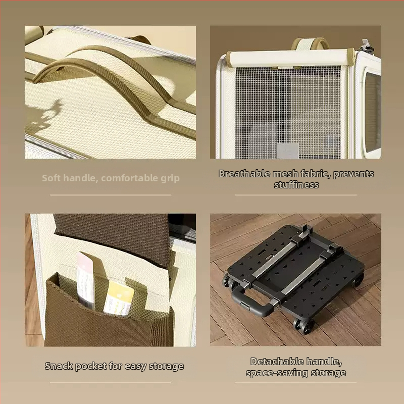 Чанта за котки, преносима раница за котки, раница за домашни любимци, ученическа чанта за пътуване, дишаща дръжка, куче с голям капацитет