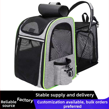 Taška pre domáce zvieratá CrossBorder, taška pre mačky cez rameno, priedušná, skladacia, rozšíriteľná taška pre psa, veľká kapacita, továrenská taška pre psa