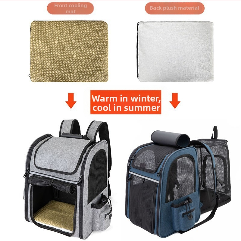 Taška pre domáce zvieratá CrossBorder, taška pre mačky cez rameno, priedušná, skladacia, rozšíriteľná taška pre psa, veľká kapacita, továrenská taška pre psa