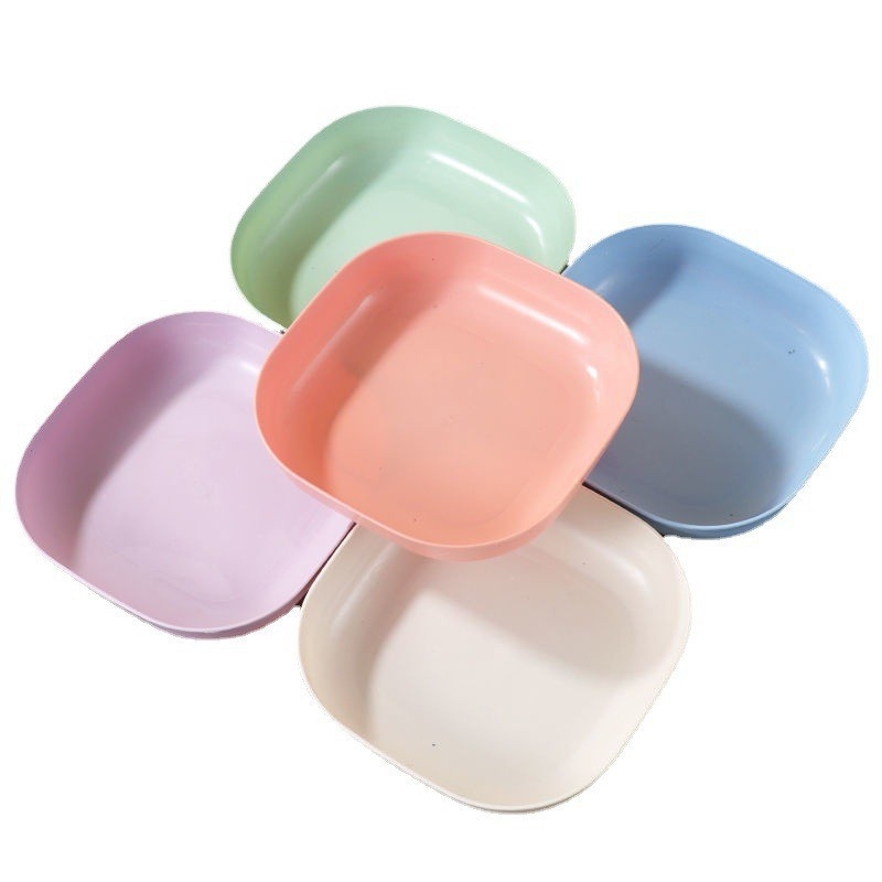 Naujas atvykęs kaulų spjaudymo indas, kūrybingas japoniško stiliaus buitinis kaulų spjaudymo indas, plastikinis mažas indas, mielas maisto laikymo dėžutė su pagrindu