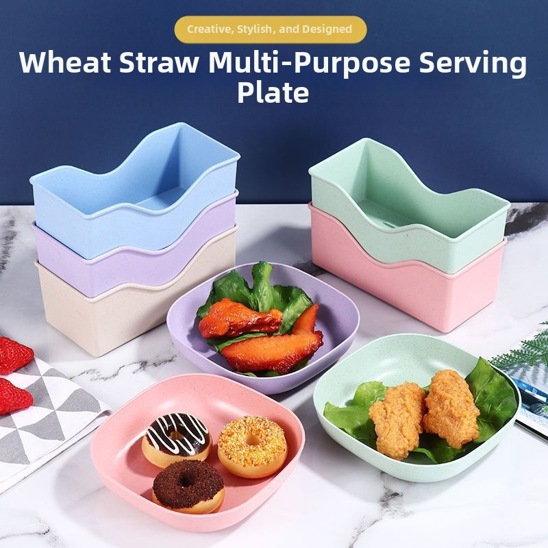 Naujas atvykęs kaulų spjaudymo indas, kūrybingas japoniško stiliaus buitinis kaulų spjaudymo indas, plastikinis mažas indas, mielas maisto laikymo dėžutė su pagrindu