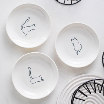 Keramička zdjela za kućne ljubimce, visoka keramička zdjela za mačju hranu, grickalice, konzervirani tanjur, prevencija cervikalne spondiloze preko granice Amazon