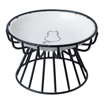 Keramička zdjela za kućne ljubimce, visoka keramička zdjela za mačju hranu, grickalice, konzervirani tanjur, prevencija cervikalne spondiloze preko granice Amazon