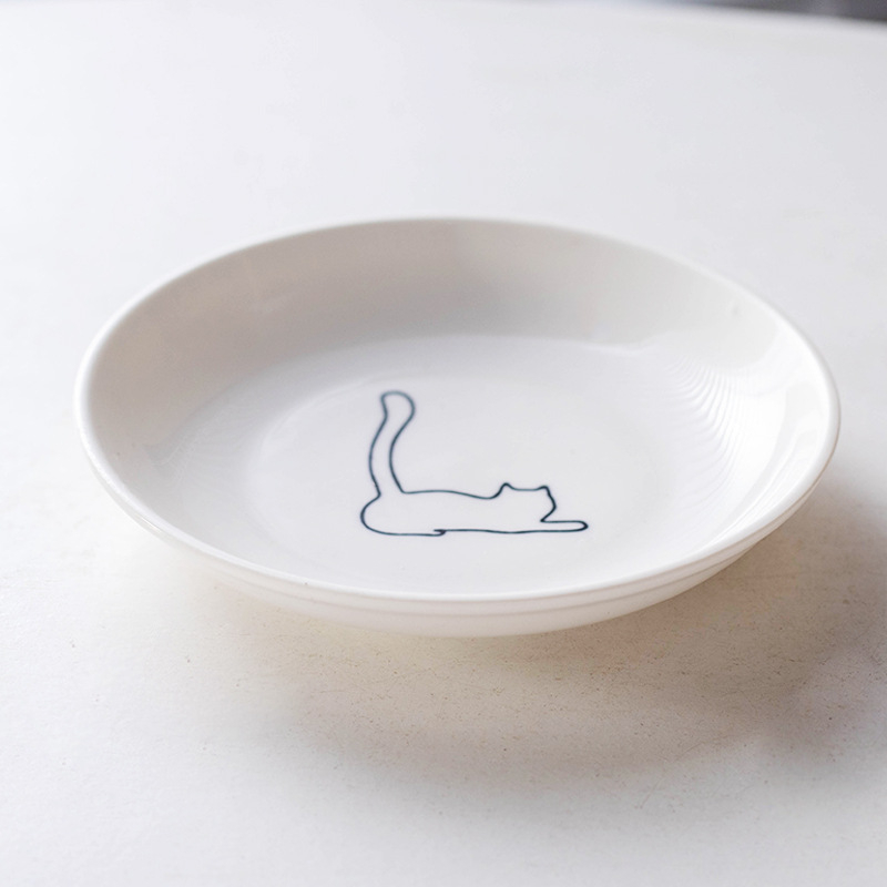 Keramička zdjela za kućne ljubimce, visoka keramička zdjela za mačju hranu, grickalice, konzervirani tanjur, prevencija cervikalne spondiloze preko granice Amazon