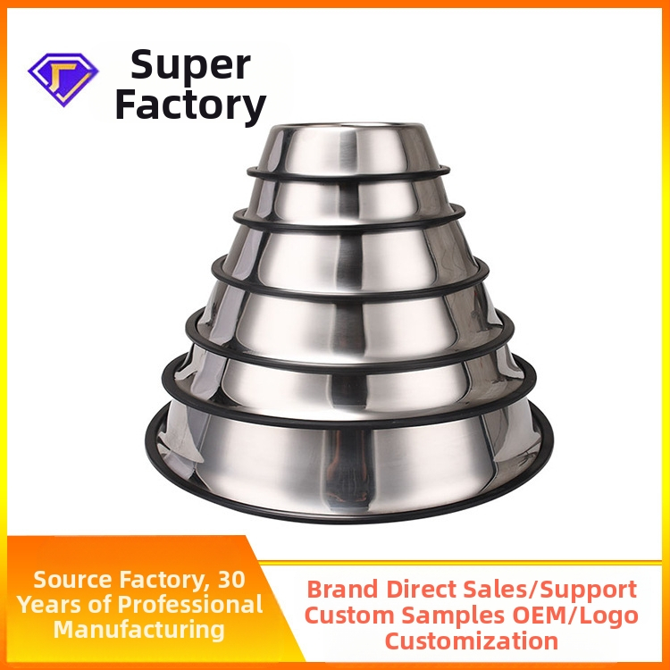 Továrenská zákazková cezhraničná miska pre domáce zvieratá z nehrdzavejúcej ocele zahustená protišmyková miska pre domáce zvieratá, miska pre mačky, miska pre psov s gravírovaným logom