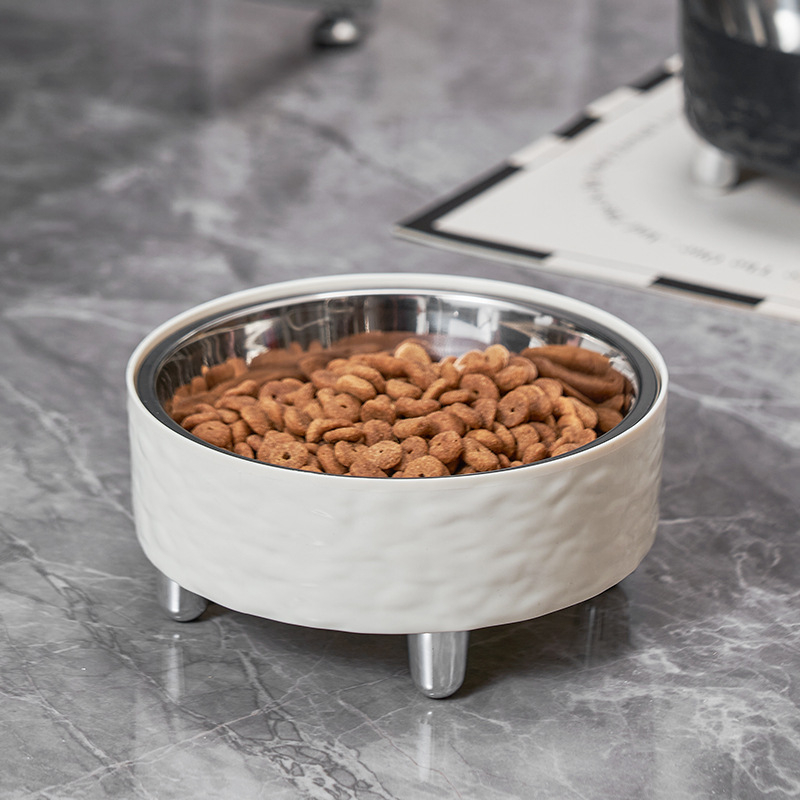 Zdjela za mačke, zdjela za pse, visoka zdjela od nehrđajućeg čelika, zaštita za vrat mačke, zdjela za hranu za kućne ljubimce, nova prekogranična