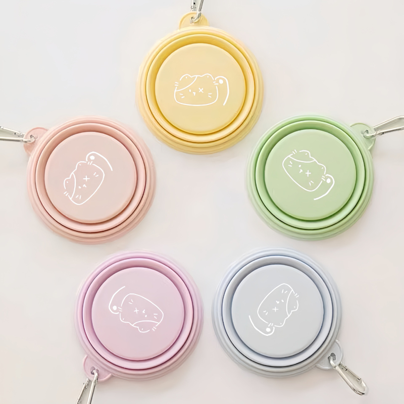 Sklopiva zdjela za pse Pet Out u korejskom stilu, vanjska zdjela za piće, prijenosna silikonska zdjela, sklopiva zdjela za mačke, zdjela za pse