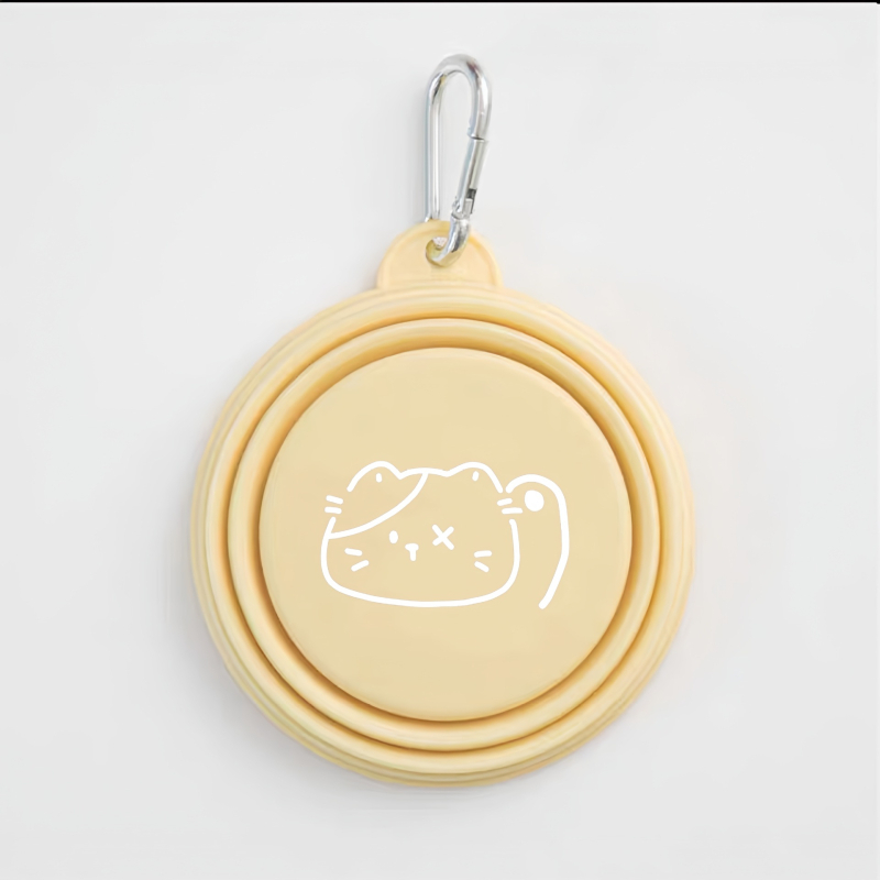 Sklopiva zdjela za pse Pet Out u korejskom stilu, vanjska zdjela za piće, prijenosna silikonska zdjela, sklopiva zdjela za mačke, zdjela za pse