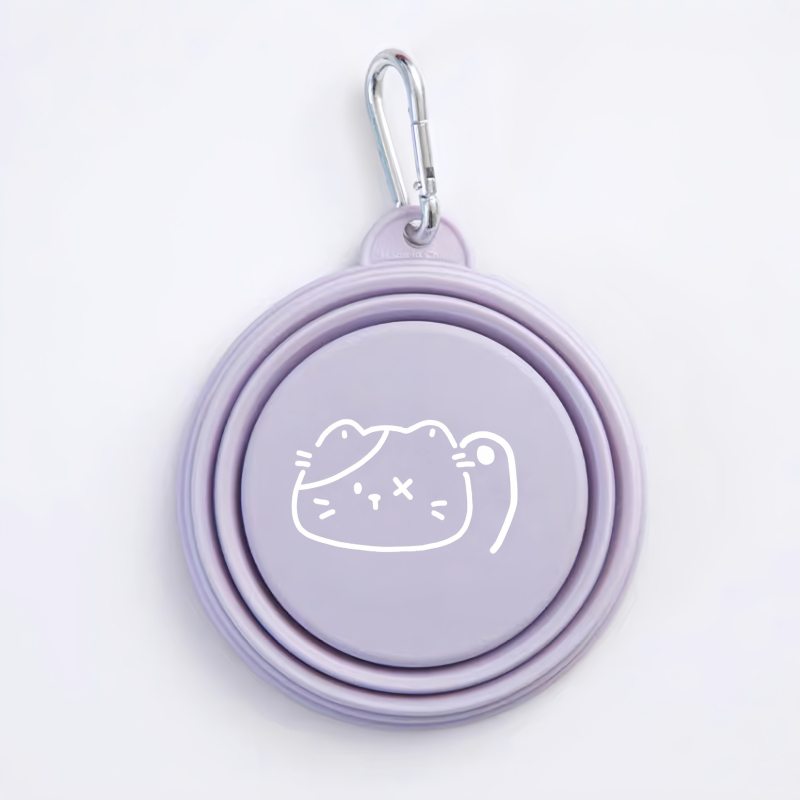 Sklopiva zdjela za pse Pet Out u korejskom stilu, vanjska zdjela za piće, prijenosna silikonska zdjela, sklopiva zdjela za mačke, zdjela za pse