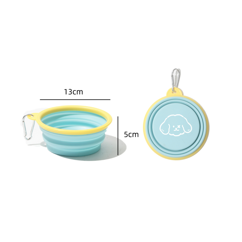 Sklopiva zdjela za pse Pet Out u korejskom stilu, vanjska zdjela za piće, prijenosna silikonska zdjela, sklopiva zdjela za mačke, zdjela za pse