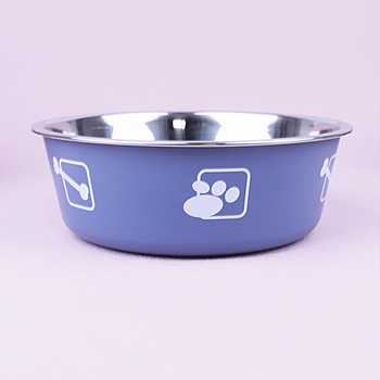 Univerzalna zdjela za kućne ljubimce s direktnim tiskom od nehrđajućeg čelika za mačke i pse, neklizajuća, otporna na udarce, posuda za hranu, posuda za jestivu rižu