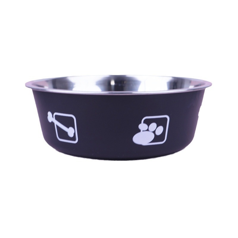 Univerzalna zdjela za kućne ljubimce s direktnim tiskom od nehrđajućeg čelika za mačke i pse, neklizajuća, otporna na udarce, posuda za hranu, posuda za jestivu rižu