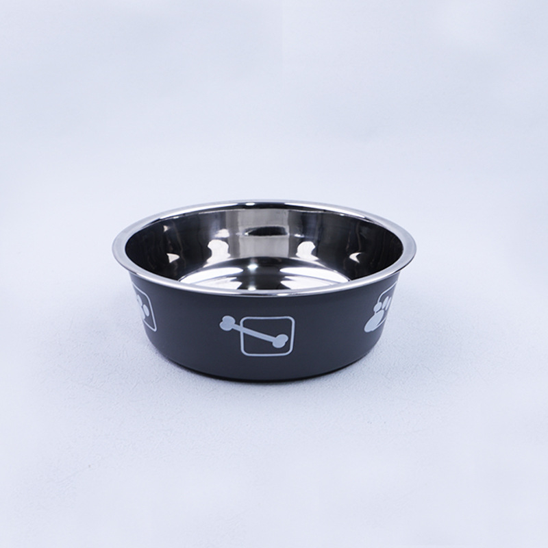 Univerzalna zdjela za kućne ljubimce s direktnim tiskom od nehrđajućeg čelika za mačke i pse, neklizajuća, otporna na udarce, posuda za hranu, posuda za jestivu rižu