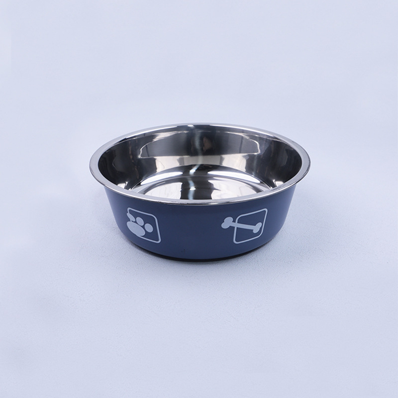 Univerzalna zdjela za kućne ljubimce s direktnim tiskom od nehrđajućeg čelika za mačke i pse, neklizajuća, otporna na udarce, posuda za hranu, posuda za jestivu rižu