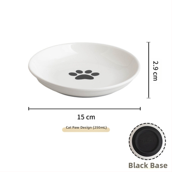 Keramička zdjela za mačke, prekogranična oprema za kućne ljubimce, silikonska neklizajuća keramička zdjela, zdjela za hranu za pse, zdjela za hranu za mačke s protukliznom površinom, zdjela za pse s ribljom kosti