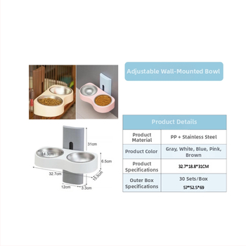 Podizna zdjela za hranjenje mačaka, Nova hranilica za piće tri u jednom, Posuda za hranu za mačke, Zdjela za rižu za mačke, Integrirana hranilica