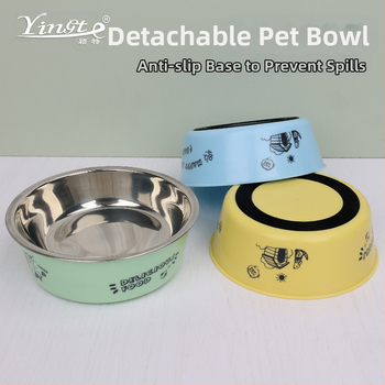 Veleprodaja potrepština za kućne ljubimce Neklizajuća zdjela za hranu za pse i mačke Zdjela za rižu za pse Zdjela za vodu Zdjela za hranu za kućne ljubimce s dvostrukom namjenom