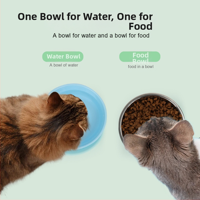 Търговия на едро на домашни любимци Неплъзгаща се купа за храна за кучета и котки Купа за ориз за кучета Купа за вода Купа за храна с двойна употреба за домашни любимци