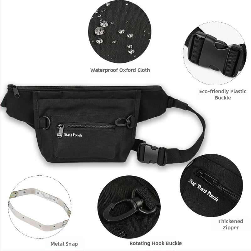 Výcviková taška na domáce zvieratá, taška na občerstvenie, vonkajšia kŕmna taška na pás, prenosná skladacia taška na potreby, výrobca veľkoobchodných potrieb