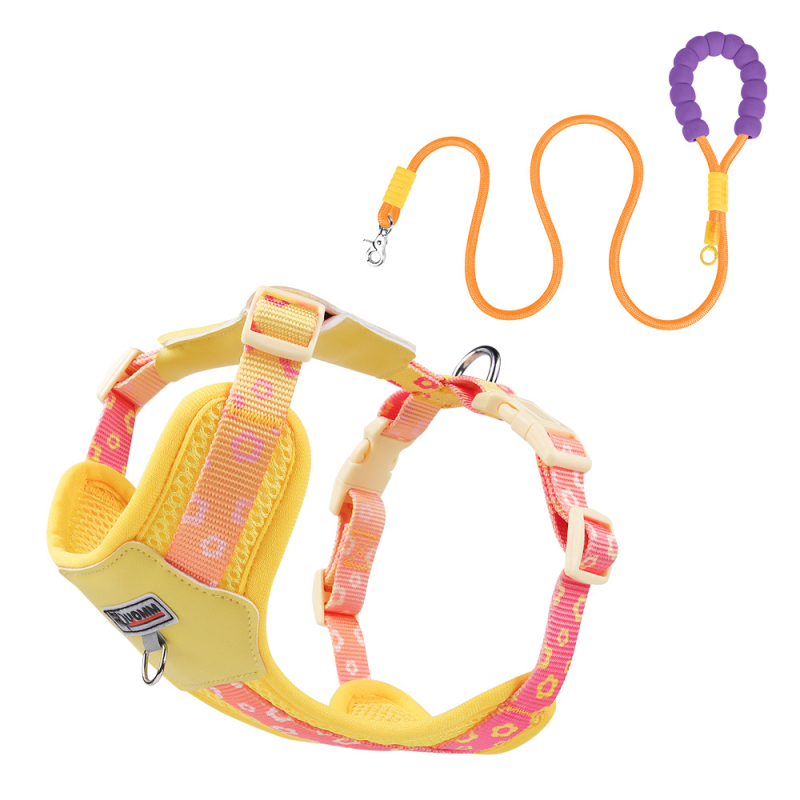 Remen za prsa za pse, bišon, kontrast dopamina, za pse, prsa, leđa, za vanjsku šetnju pasa, prozračna uzica za štence