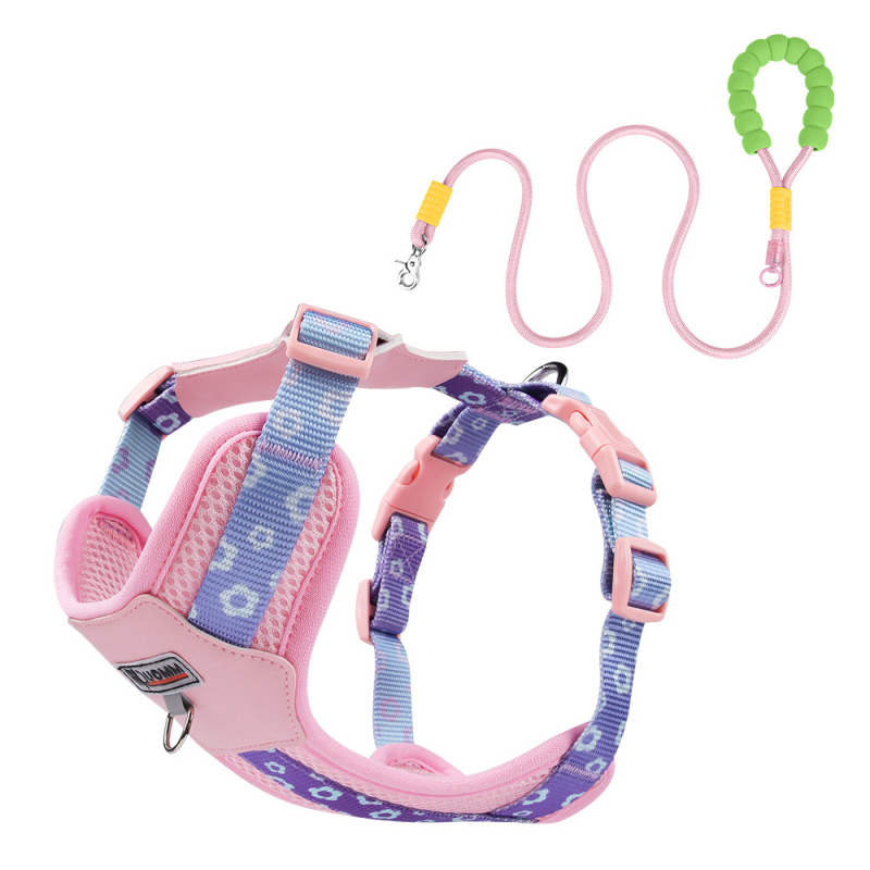 Remen za prsa za pse, bišon, kontrast dopamina, za pse, prsa, leđa, za vanjsku šetnju pasa, prozračna uzica za štence